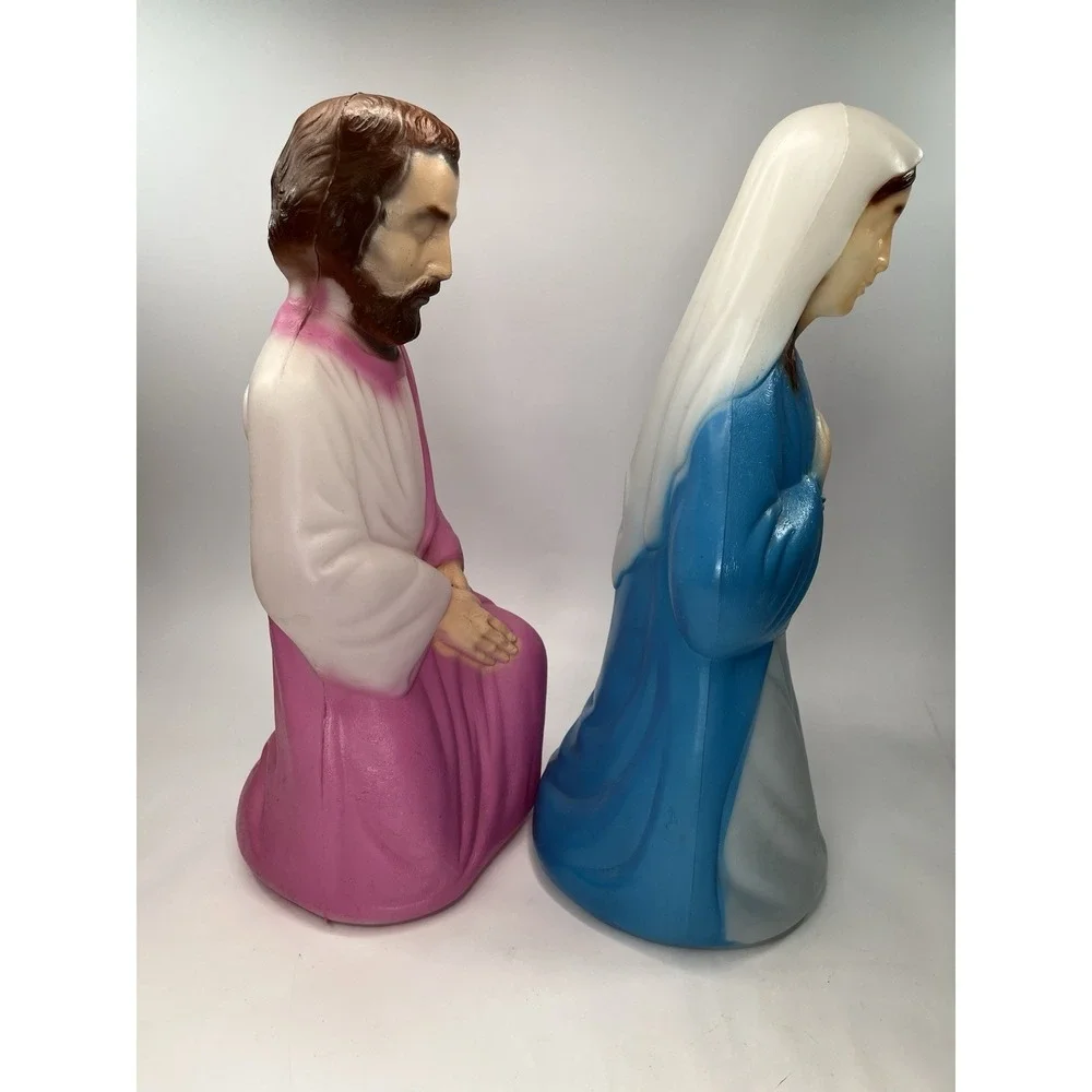 Vintage Empire Blow Mold Christmas Lighted Nativity Set 18